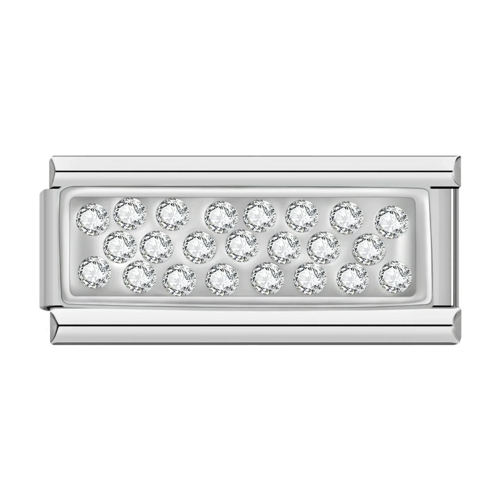 Glitzersteine Doppelcharm