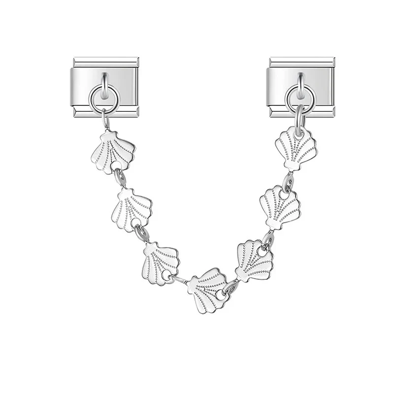 Muschel Charm-Kette Silber