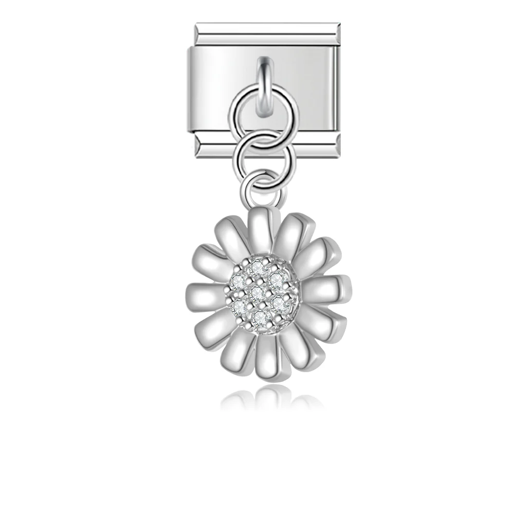 Silber Blume Anhänger